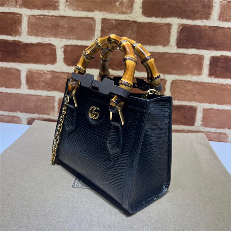 Replica Gucci Diana Lizard Mini Bag 675800 LUZ0G 1000 (3)