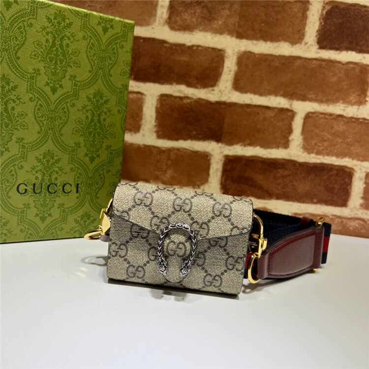 Replica Gucci Dionysus GG Wallet With Web Strap 696804 UI1MX 8852 (2)