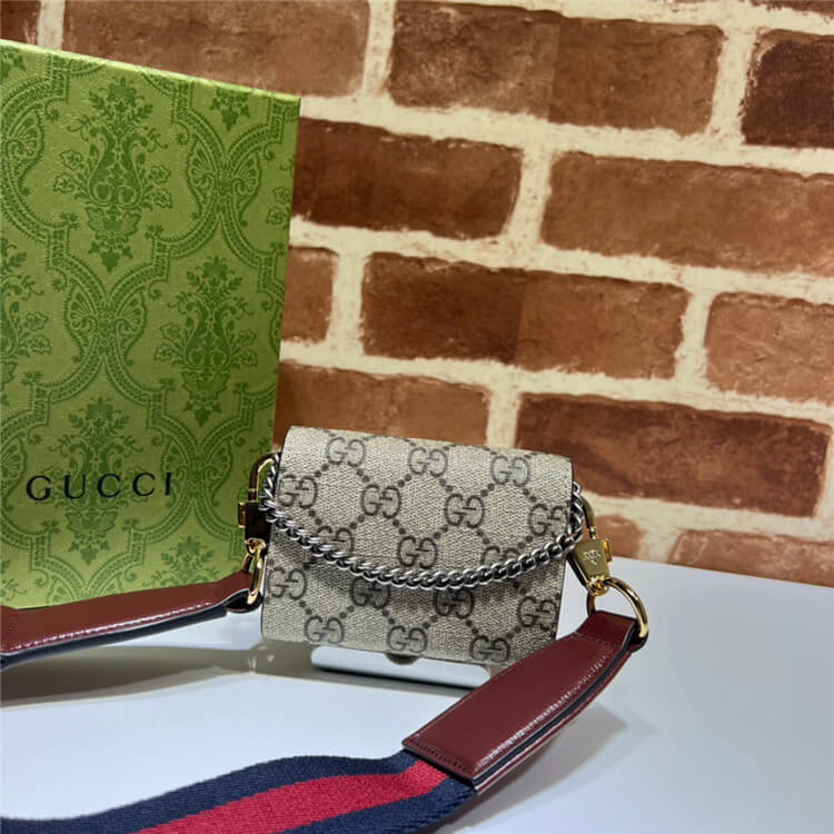 Replica Gucci Dionysus GG Wallet With Web Strap 696804 UI1MX 8852 (3)