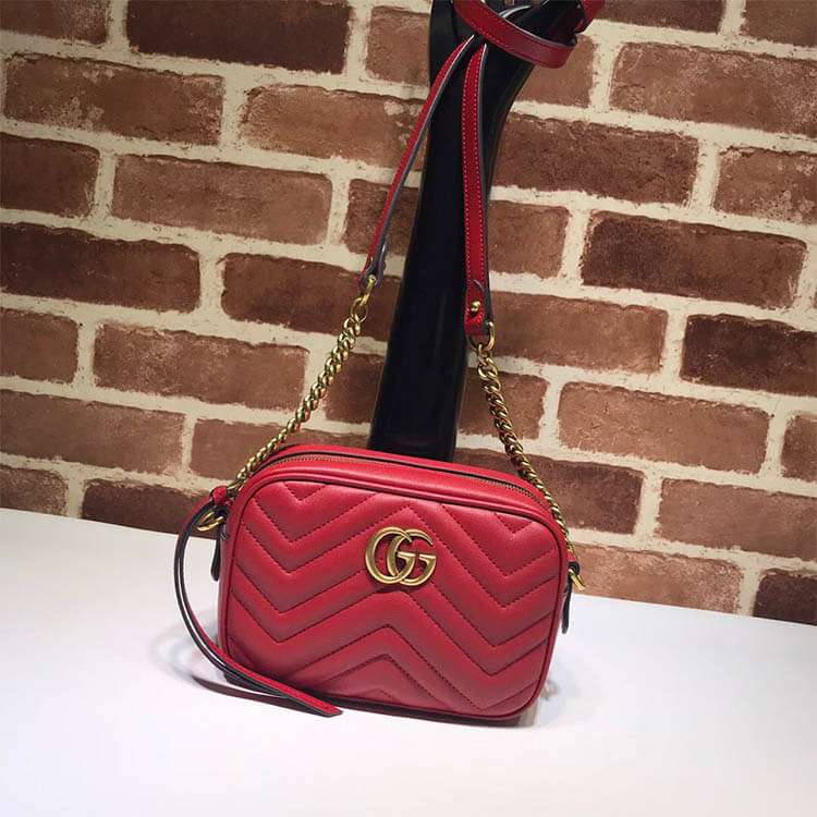 Replica Gucci GG Marmont Matelasse Mini Bag 448065 DTD1D 6433 (2)