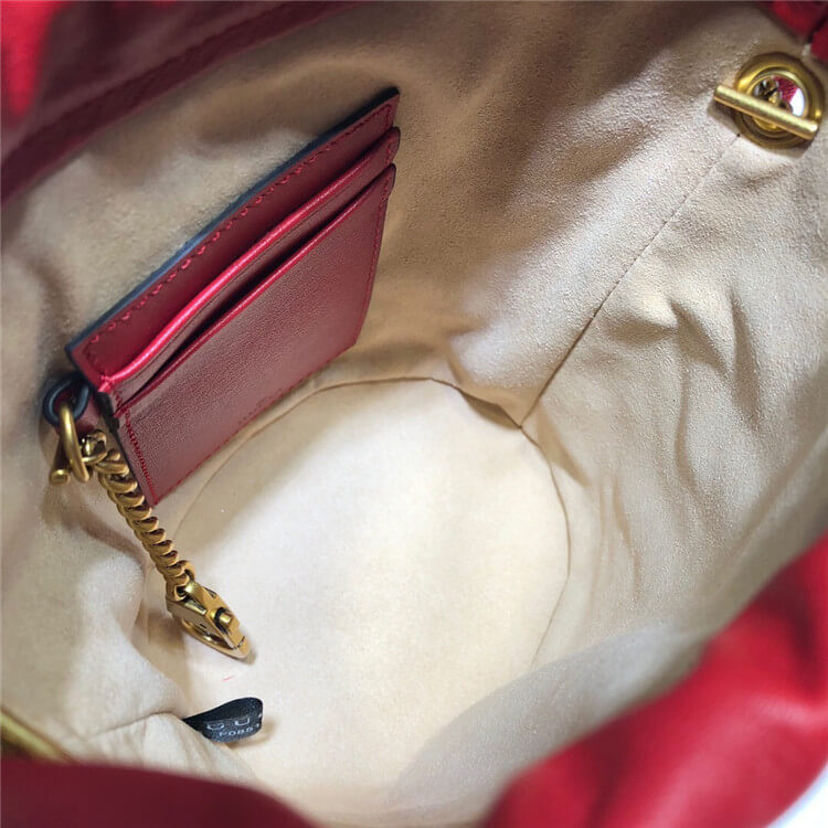 Replica Gucci GG Marmont Matelasse Mini Bucket Bag 575163 DTDHT 6832 (6)