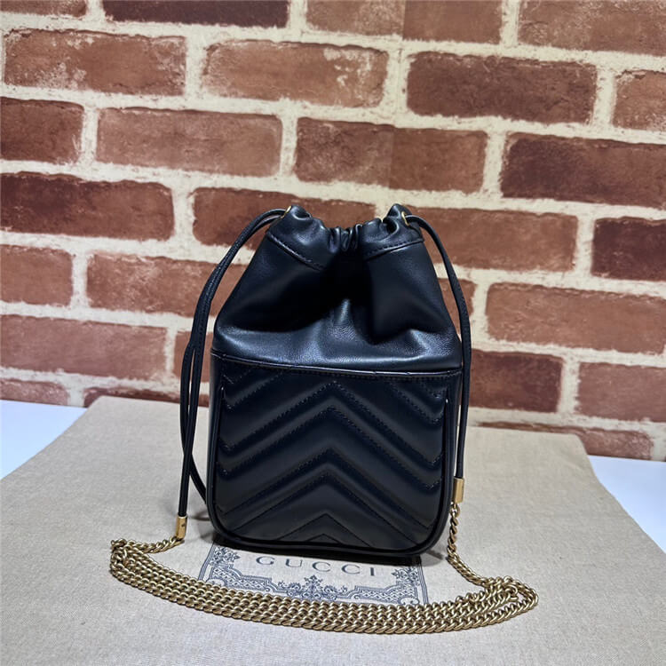 Replica Gucci GG Marmont Mini Bucket Bag 746433 AAB7C 1000 (4)