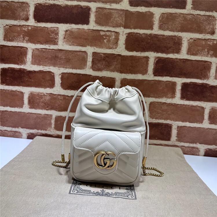 Replica Gucci GG Marmont Mini Bucket Bag 746433 AAB7C 9022 (2)