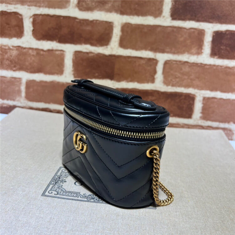 Replica Gucci GG Marmont Mini Top Handle Bag 699515 DTDHT 1000 (3)