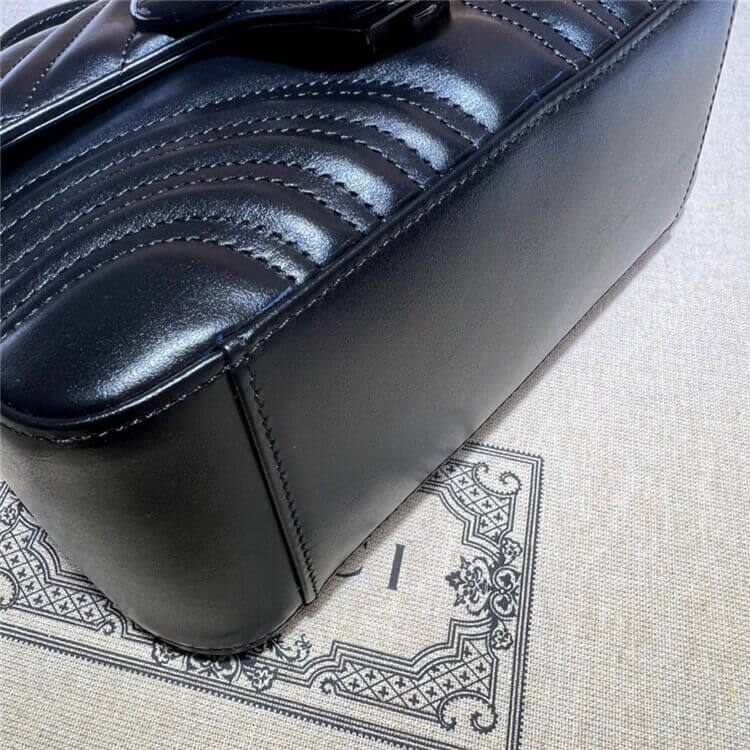 Replica Gucci GG Marmont Mini Top Handle Bag 702563 DTDFV 1000 (5)