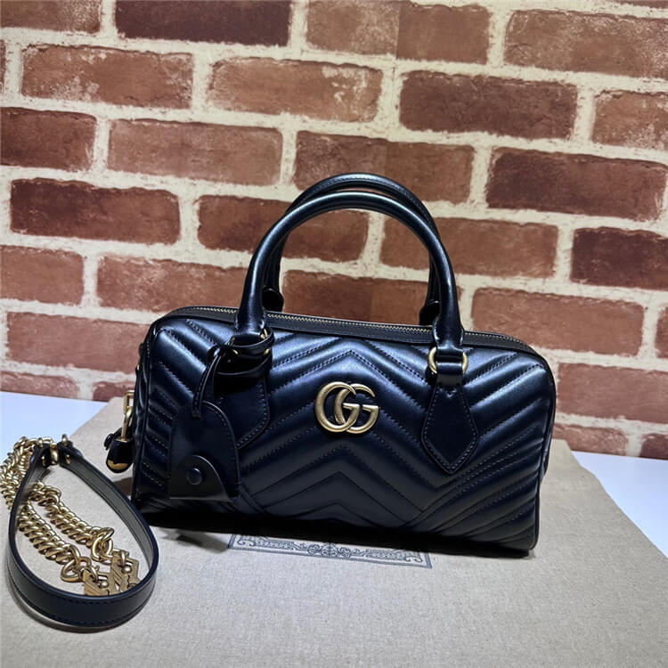 Replica Gucci GG Marmont Small Top Handle Bag 746319 AABZB 1000 (2)