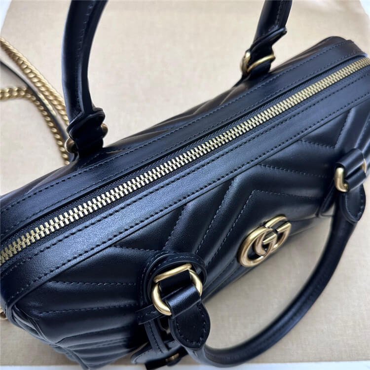 Replica Gucci GG Marmont Small Top Handle Bag 746319 AABZB 1000 (6)
