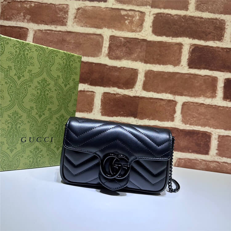Replica Gucci GG Marmont Super Mini Bag 476433 AABZK 1000 (2)