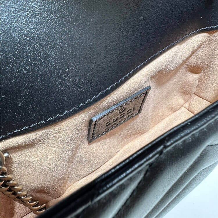 Replica Gucci GG Marmont Super Mini Bag 476433 AABZK 1000 (5)