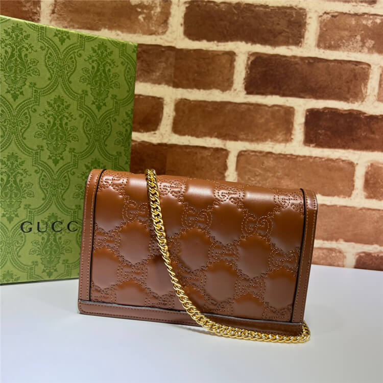 Replica Gucci GG Matelasse Chain Wallet 723787 UM8IG 2546 (3)