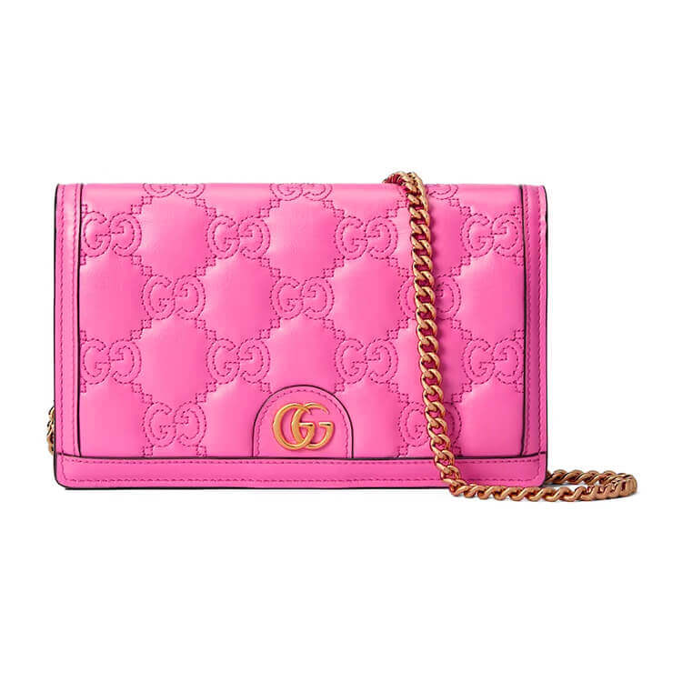 Replica Gucci GG Matelasse Chain Wallet 723787 UM8IG 6627 (1)