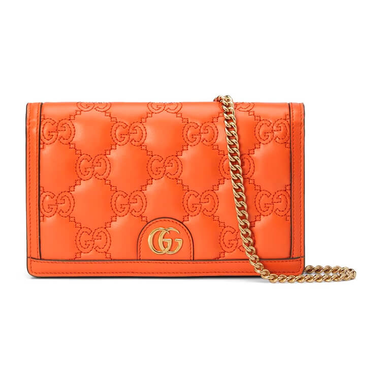 Replica Gucci GG Matelasse Chain Wallet 723787 UM8IG 7519 (1)
