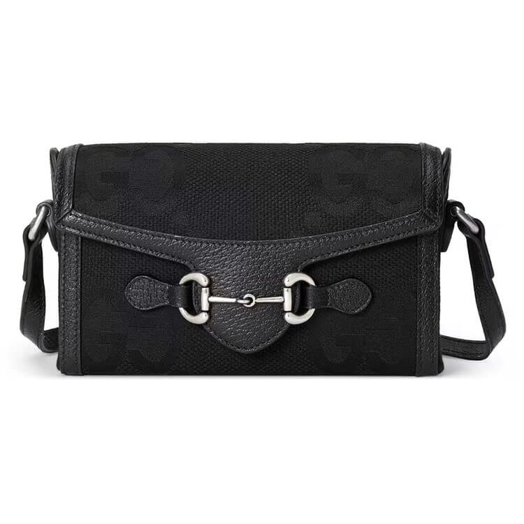 Replica Gucci Horsebit 1955 Jumbo GG Mini Bag 699296 FABGN 1000 (1)