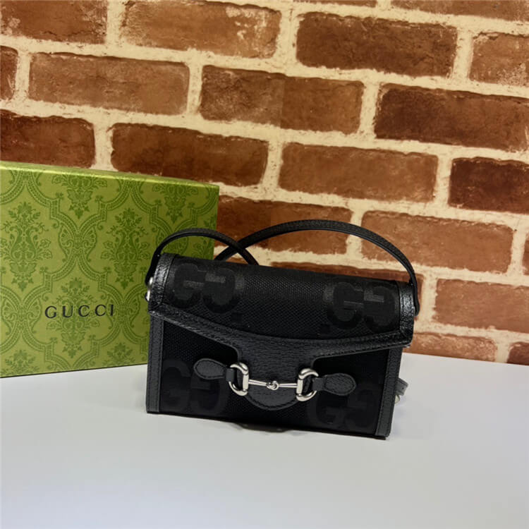 Replica Gucci Horsebit 1955 Jumbo GG Mini Bag 699296 FABGN 1000 (2)