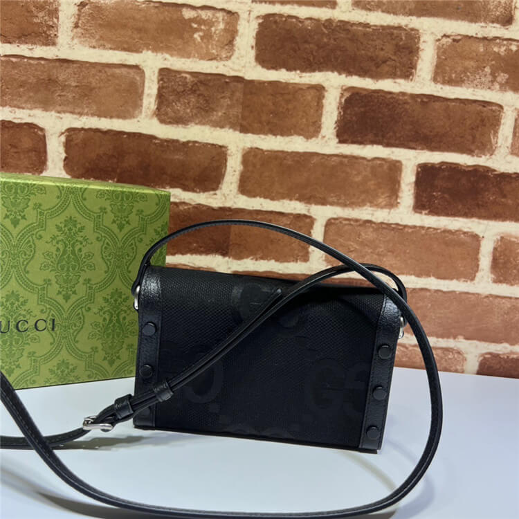 Replica Gucci Horsebit 1955 Jumbo GG Mini Bag 699296 FABGN 1000 (4)