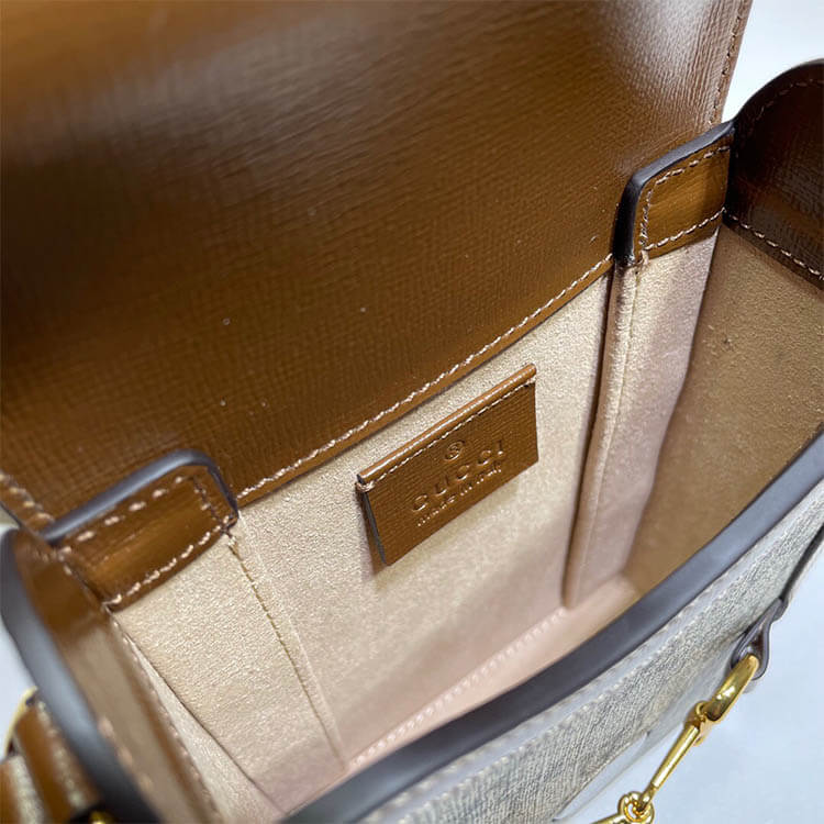Replica Gucci Horsebit 1955 Mini Bag 625615 92TCG 8563 (5)