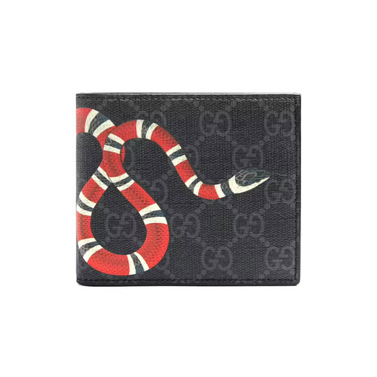 Replica Gucci Kingsnake Print GG Supreme Wallet 451268 K551N 1058 (1)
