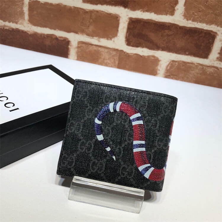Replica Gucci Kingsnake Print GG Supreme Wallet 451268 K551N 1058 (3)
