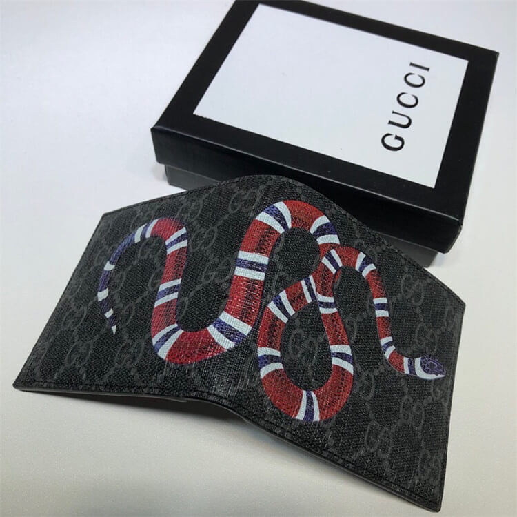 Replica Gucci Kingsnake Print GG Supreme Wallet 451268 K551N 1058 (4)