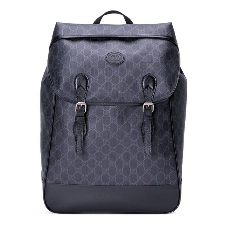 Replica Gucci Medium Backpack With Interlocking G 696013 97S9F 1000 (1)