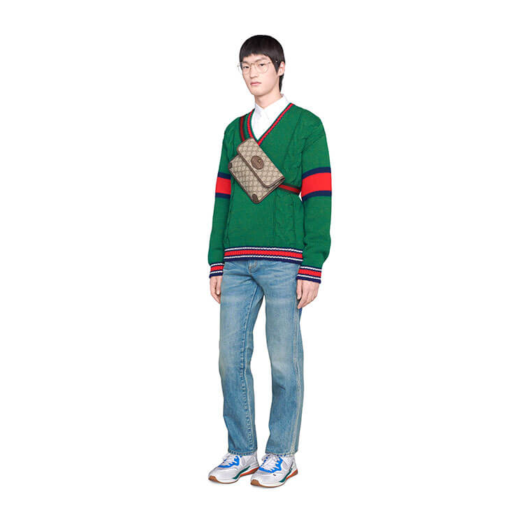 Replica Gucci Neo Vintage GG Supreme Belt Bag 493930 9C2VT 8745 (6)