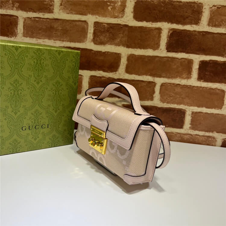 Replica Gucci Padlock Jumbo GG Mini Bag 652683 FABGN 9880 (3)