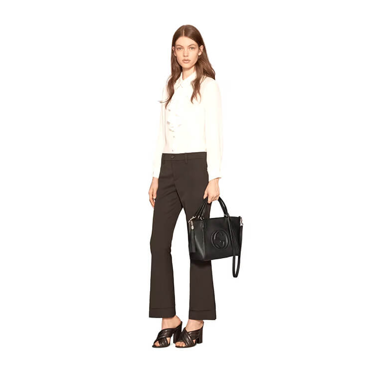 Replica Gucci Soho Leather Top Handle Bag 369176 A7M0G 1000 (7)