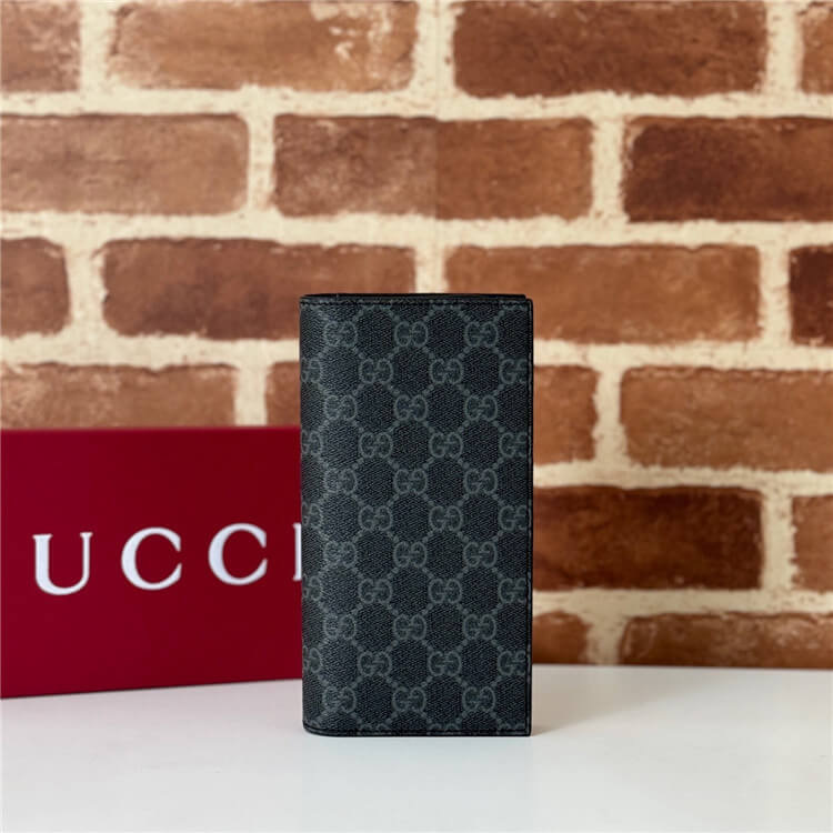 Replica Gucci GG Emblem Long Wallet 821213 FAD6M 1000 (2)