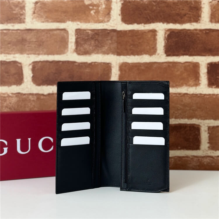 Replica Gucci GG Emblem Long Wallet 821213 FAD6M 1000 (4)