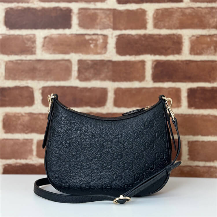 Replica Gucci GG Emblem Small Shoulder Bag 815409 AAEEM 1000 (4)