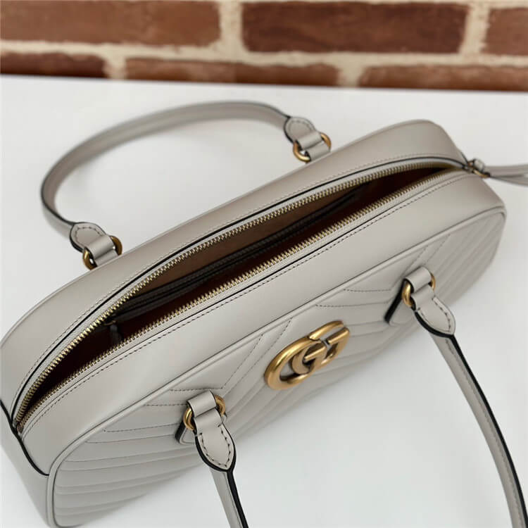 Replica Gucci GG Marmont Medium Top Handle Bag 795218 AABZB 1712 (6)