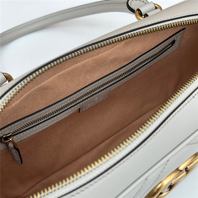 Replica Gucci GG Marmont Medium Top Handle Bag 795218 AABZB 1712 (7)