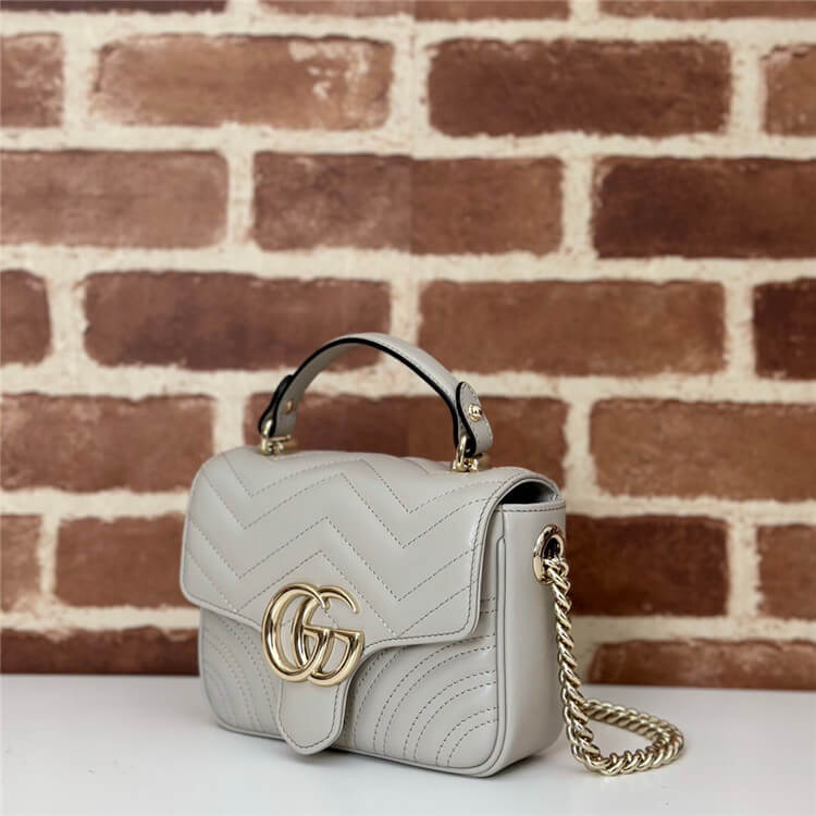 Replica Gucci GG Marmont Mini Top Handle Bag 811238 AAECK 1712 (3)
