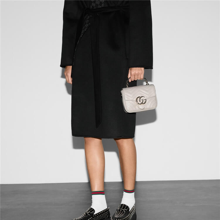 Replica Gucci GG Marmont Mini Top Handle Bag 811238 AAECK 1712 (8)