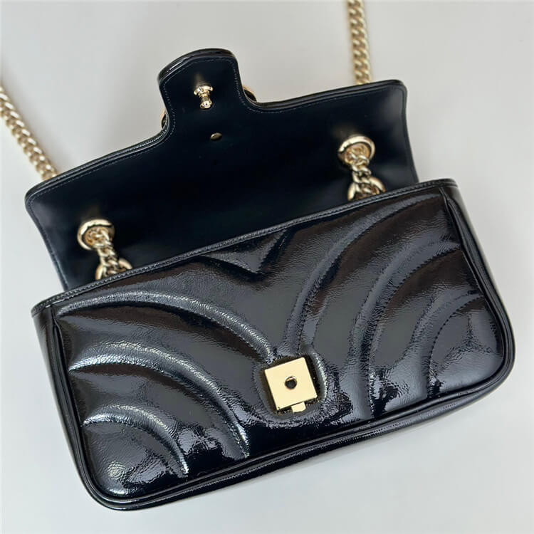 Replica Gucci GG Marmont Small Shoulder Bag 443497 0AAA9 1000 (6)