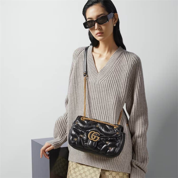 Replica Gucci GG Marmont Small Shoulder Bag 443497 AACPG 1000 (8)