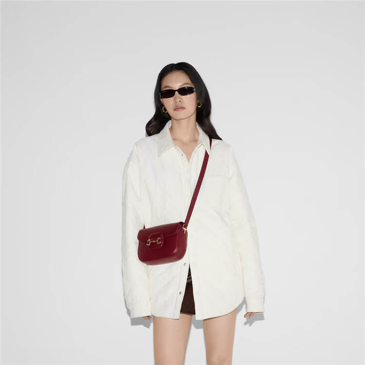 Replica Gucci Horsebit 1955 Soft Mini Shoulder Bag 815205 AAEC2 6207 (9)