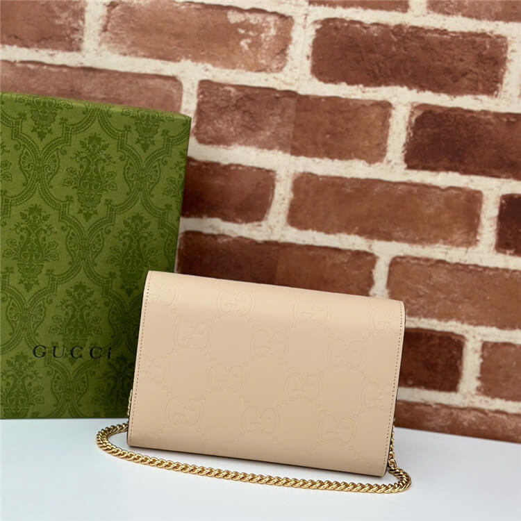 Replica Gucci Leather Chain Wallet 781555 AAC1Q 5701 (4)