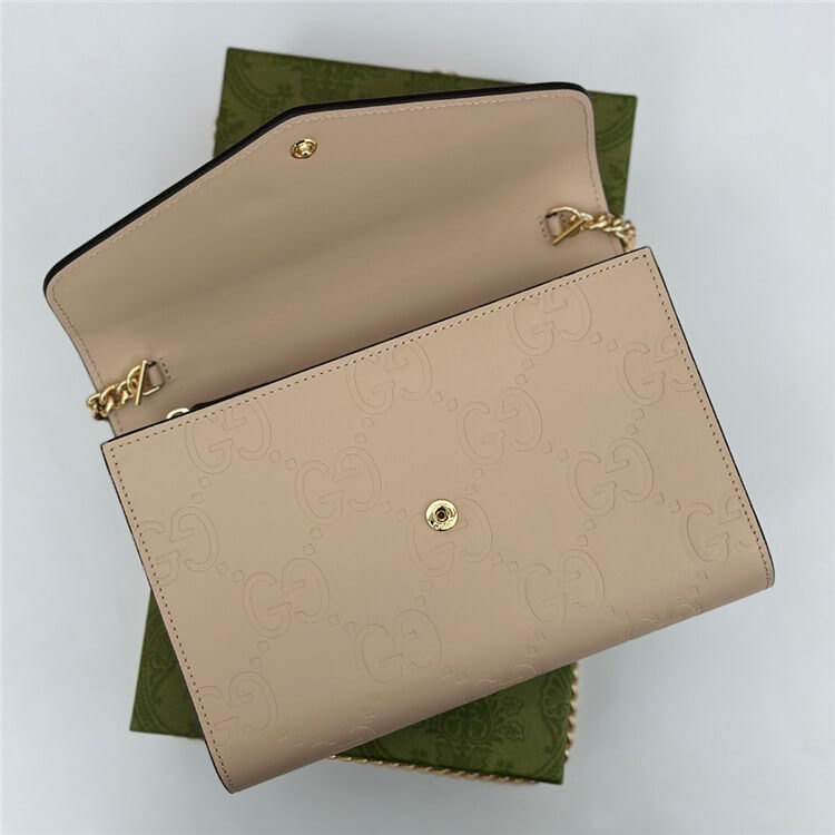Replica Gucci Leather Chain Wallet 781555 AAC1Q 5701 (5)